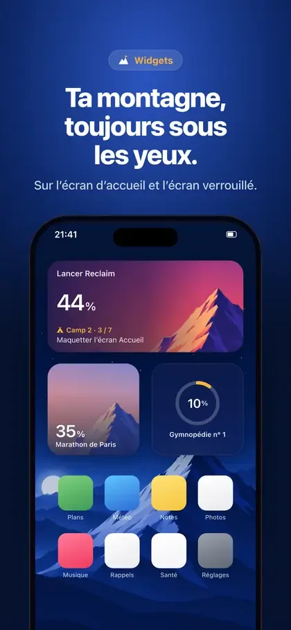 Reclaim: home screen widgets